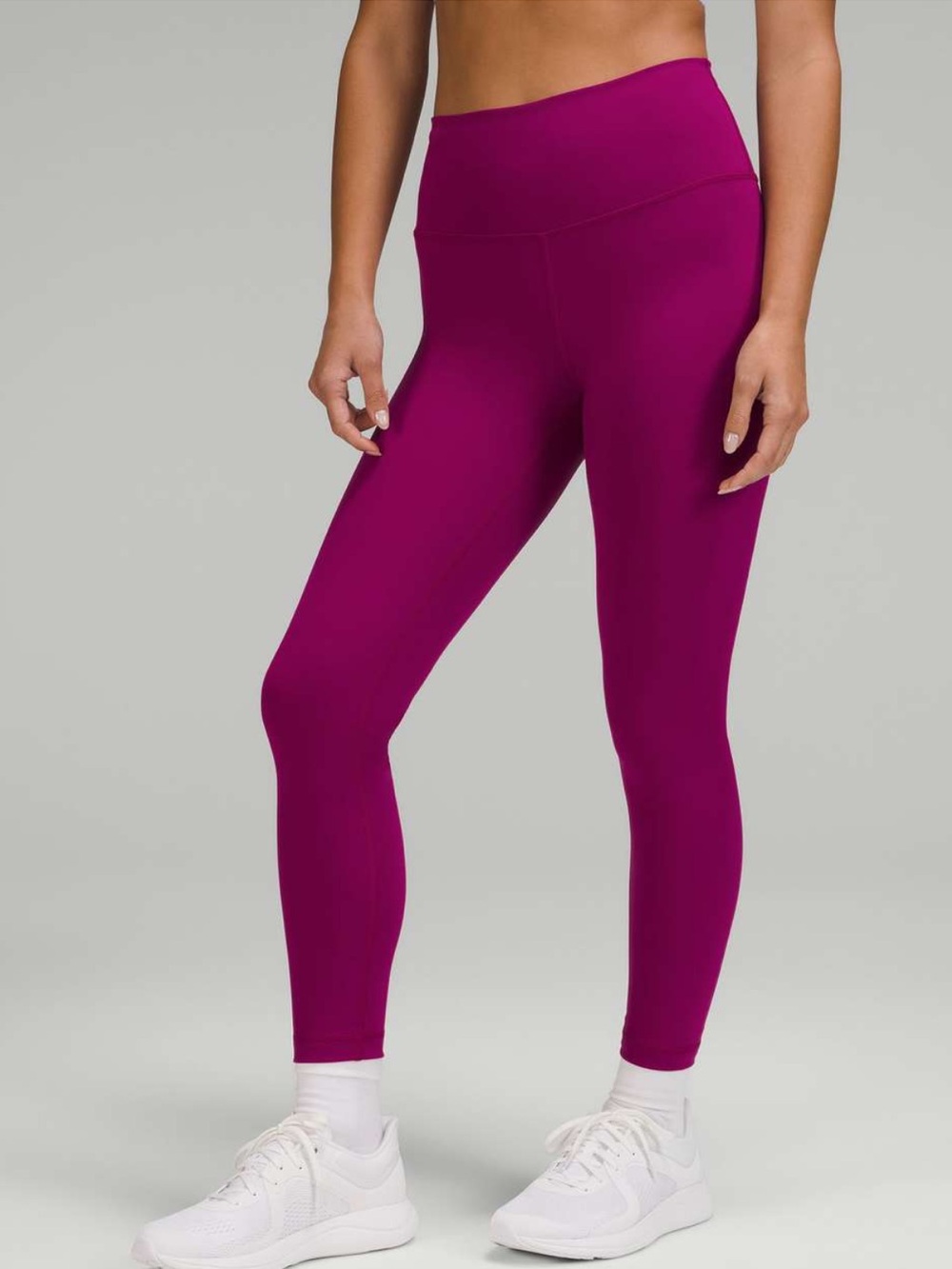 Lululemon Wunder Train High-Rise Tight leggings 25" size 6 magenta purple